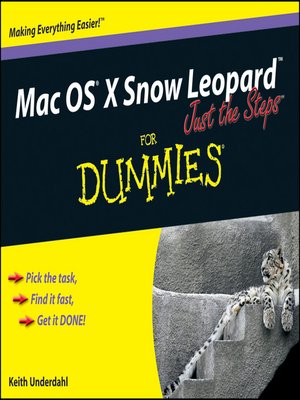cover image of Mac OS X Snow Leopard Just the Steps For Dummies